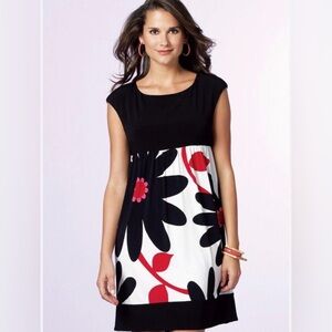 248 London Times Sleeveless Floral Sheath Dress - Size 16